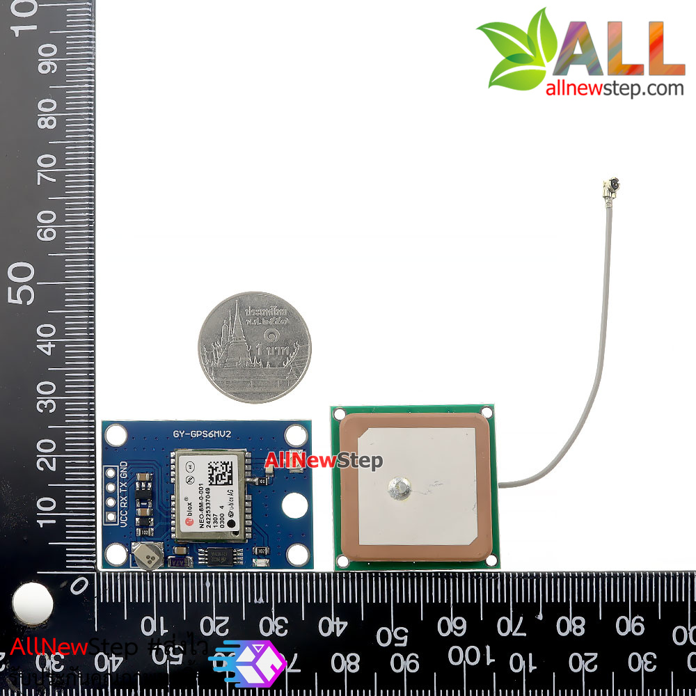 NEO-6M Ublox/u-blox Ublox NEO6MV2 GPS Module GY-GPS6MV2 พร้อมสายอากาศ