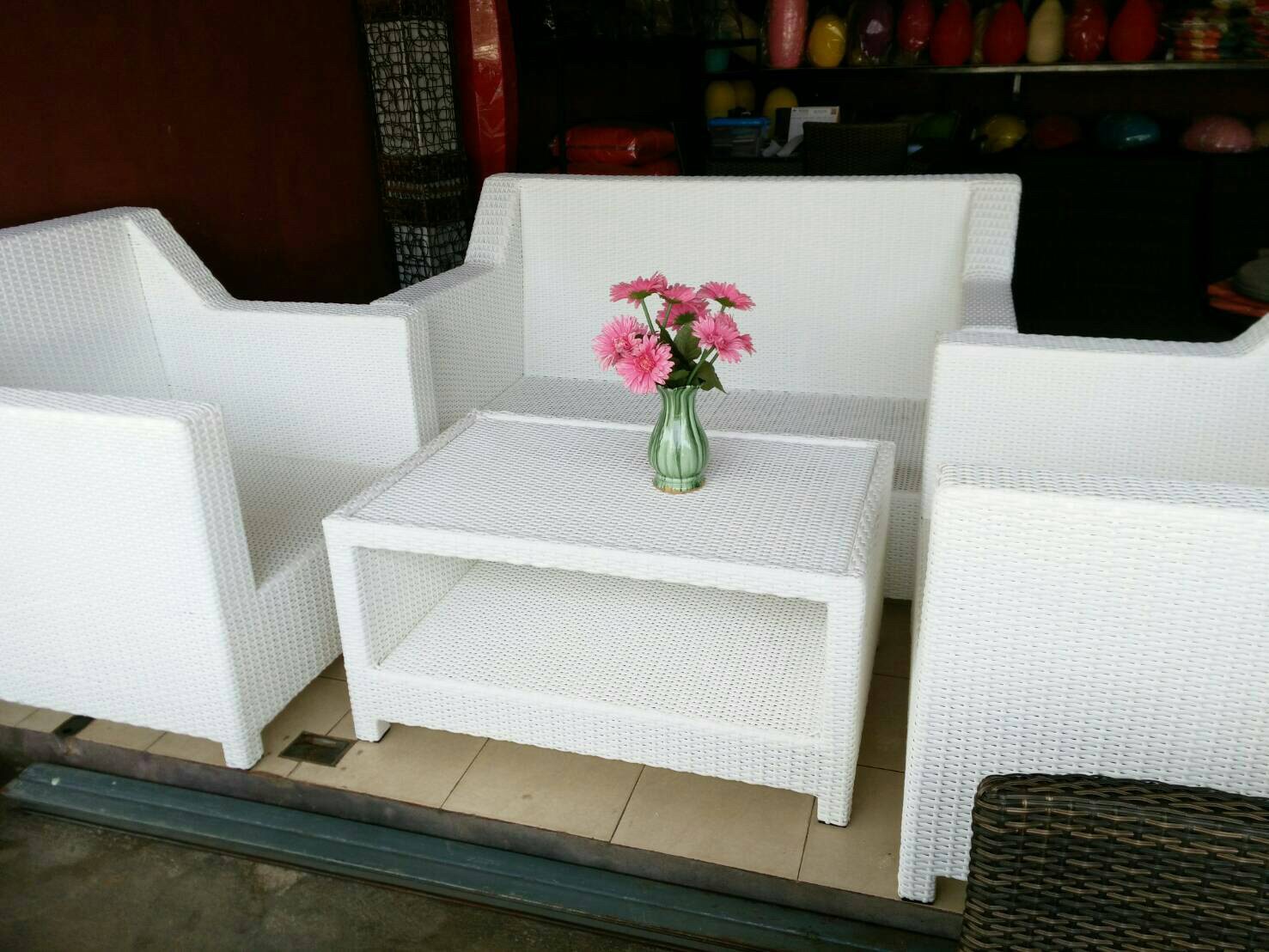 โซฟาหวาย โซฟาห้องนั่งเล่น โซฟาห้องรับแขก ชุดรับแขก Rattan sofa Woven rattan sofa Living room sofa 4