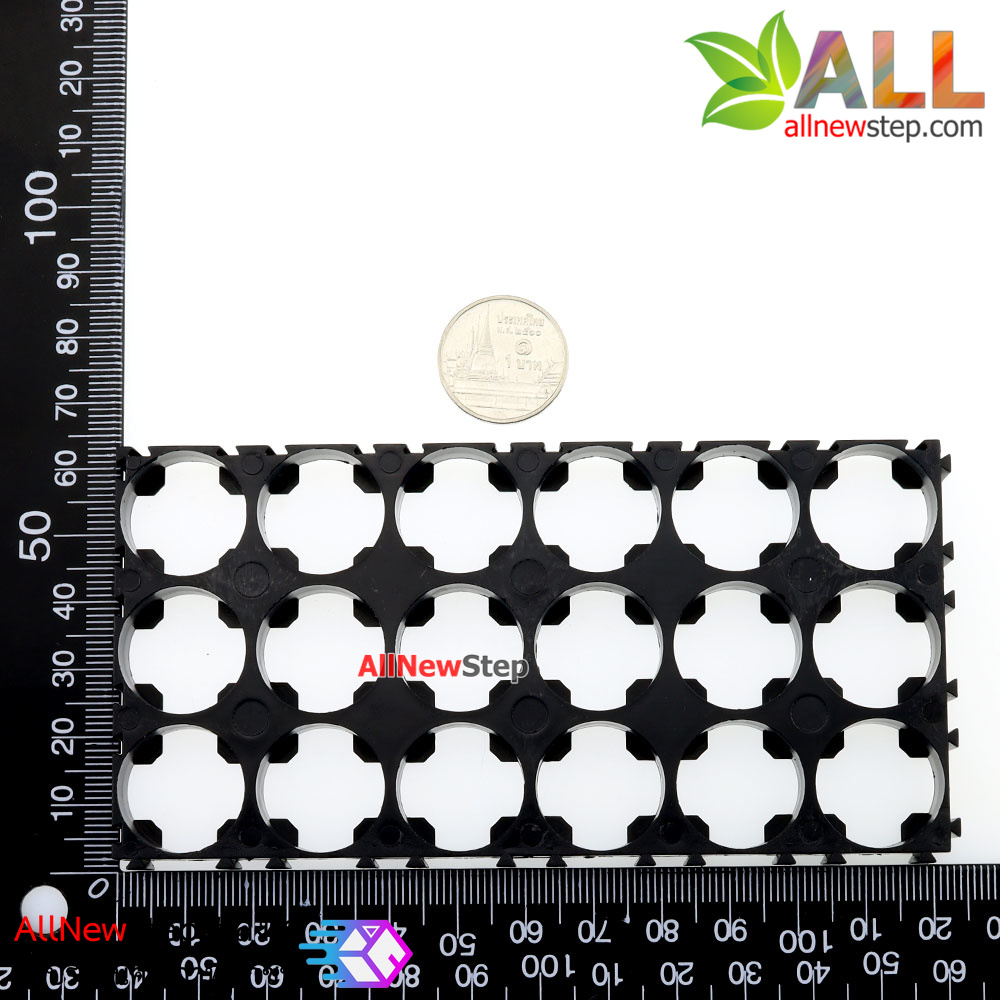 18650 lithium battery bracket 18 ช่อง