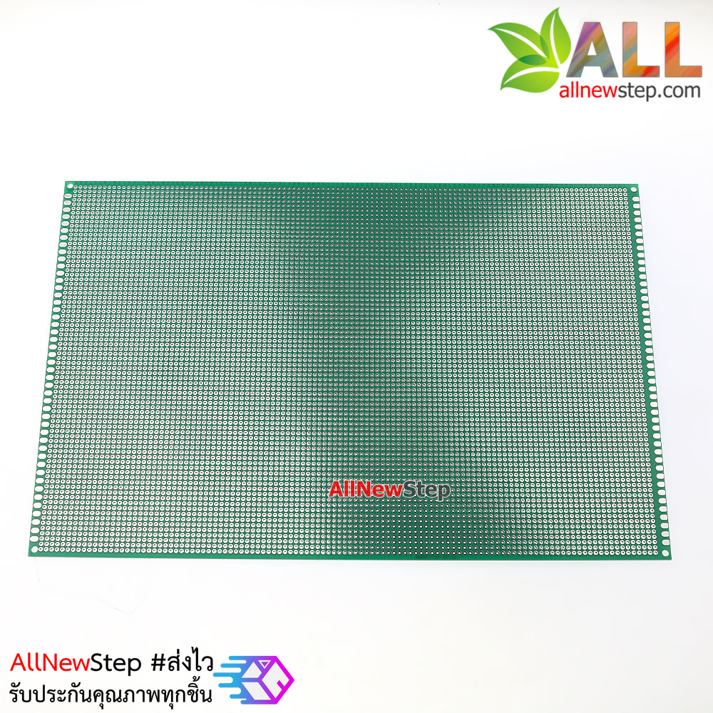 แผ่นปริ๊น PCB ขนาด 20x30cm สีเขียว 1 ด้าน