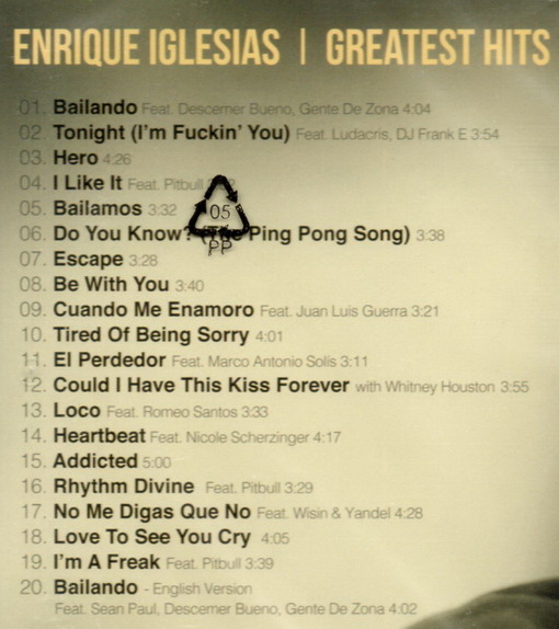 CD,Enrique Iglesias - Greatest Hits(EU)