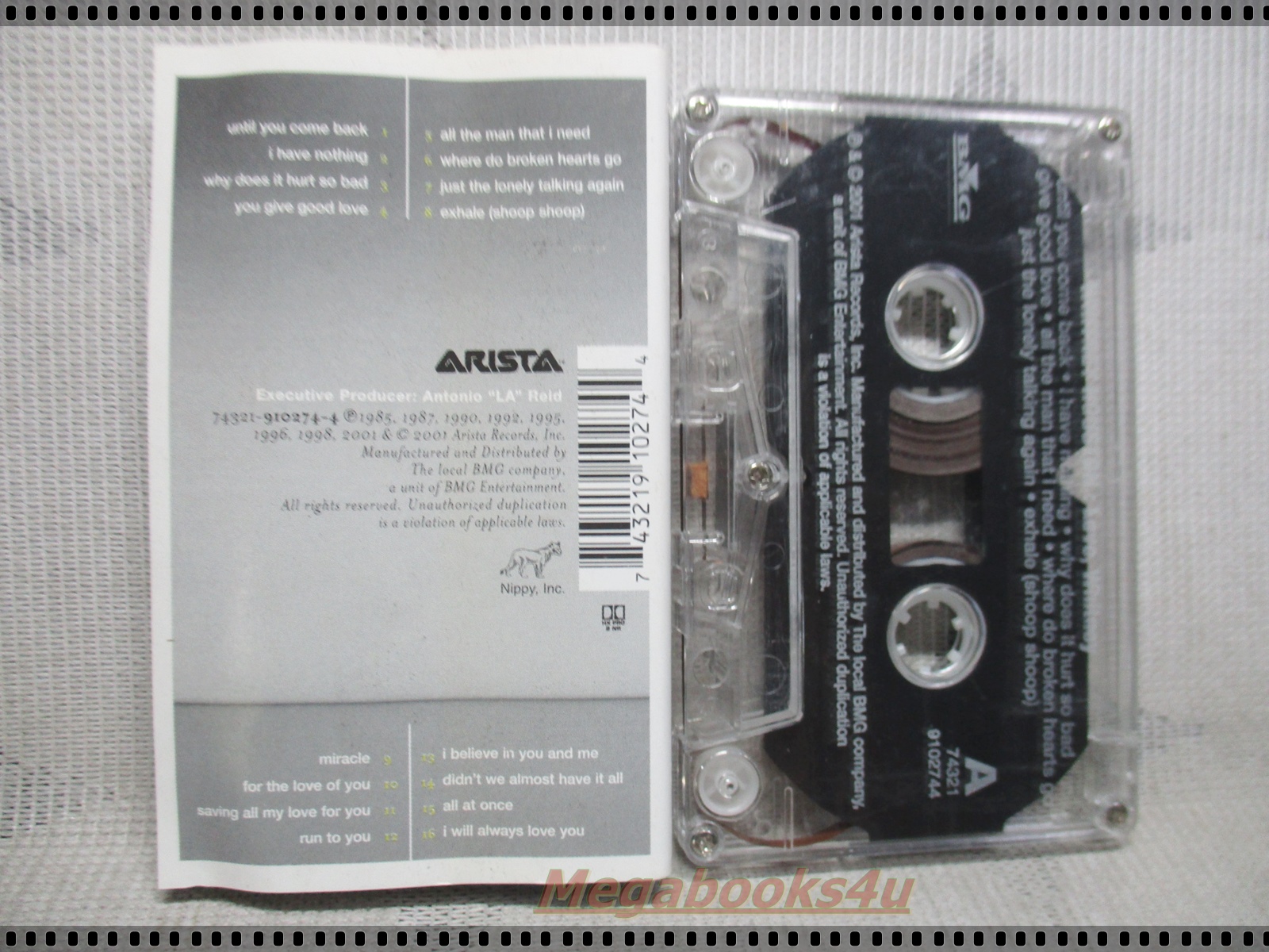 ขายเทปเพลงเก่า WHITNEY HOUSTON / LOVE WHITNEY