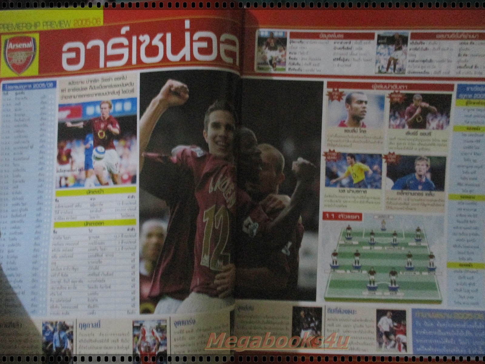 นิตยสารพรีเมียร์รายเดือน ฉบับที่25 ปี2548 มีโปสเตอร์พรีเมียร์ชิพ 2005
