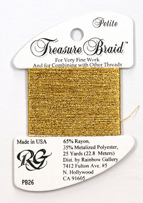Rainbow Gallery Treasure Braid Petite : Aztec Gold
