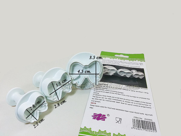 พิมพ์กดลายฟองดอง / พิมพ์กดคุกกี้ รูปโบว์