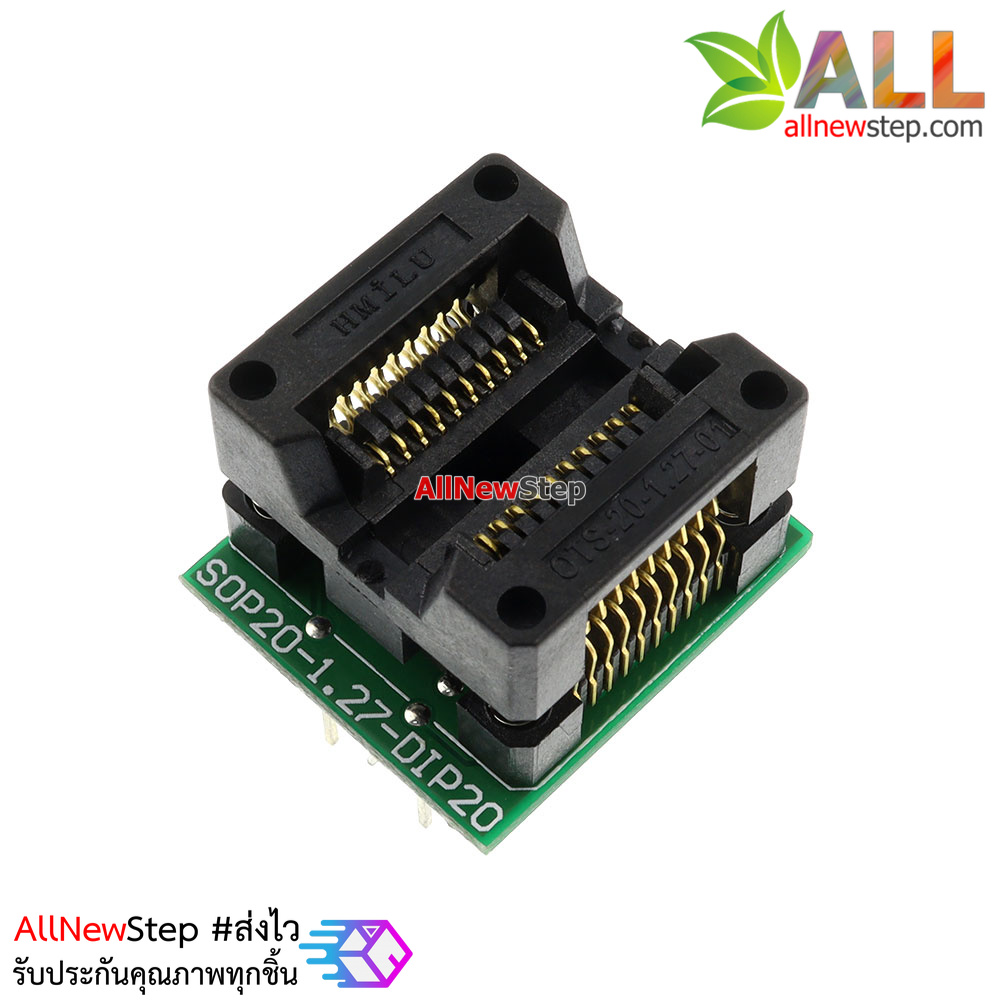 SOP20 to DIP20 OTS20-1.27-01 programming seat with PCB board
