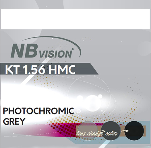 NBvision Lens 1.56 KT HMC Photochromic GREY