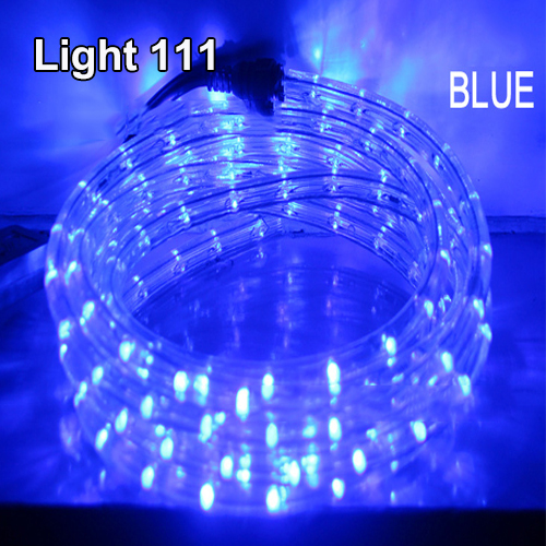 ไฟสายยาง LED (ท่อกลม) 10 m. สีฟ้า
