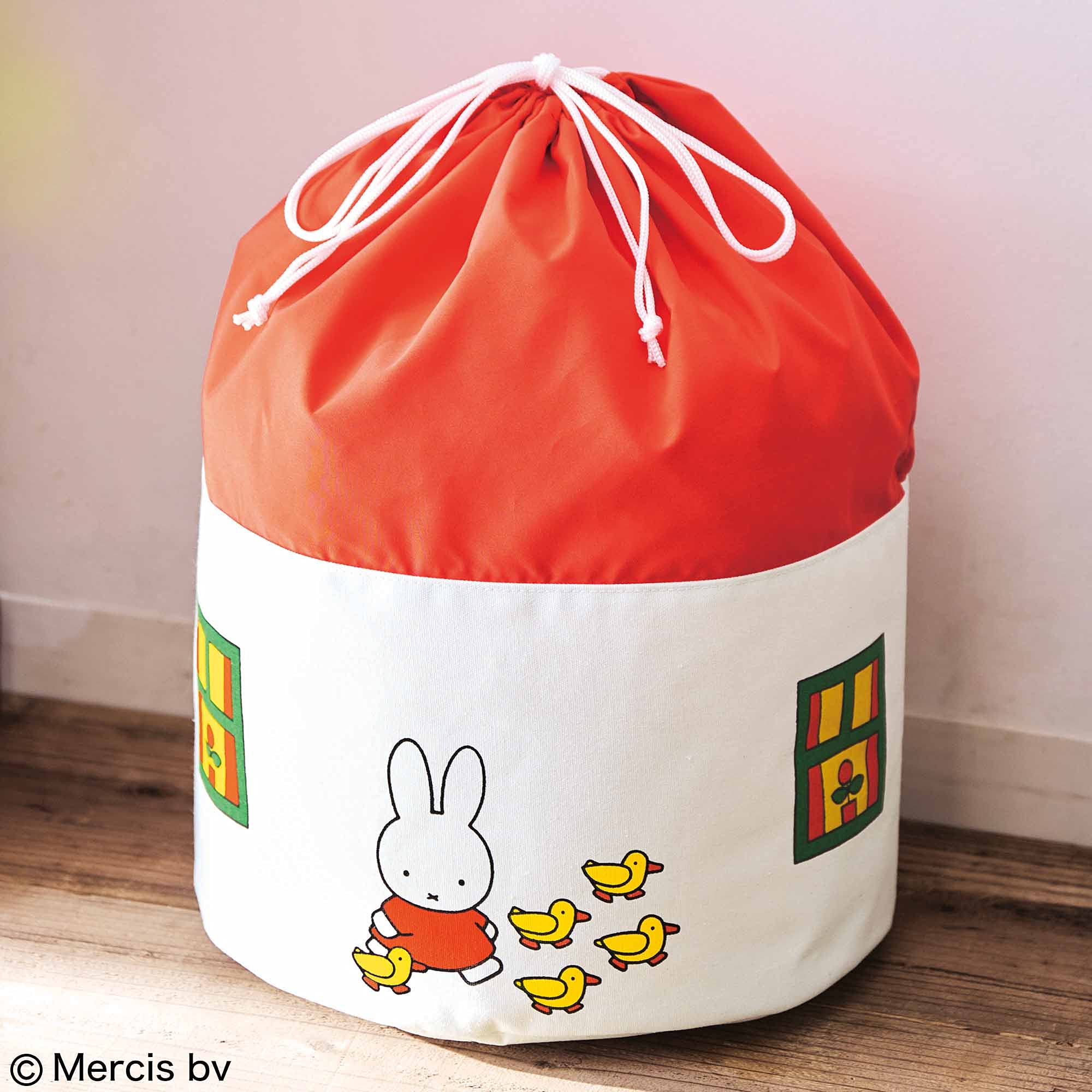 🟢พร้อมส่ง Miffy กระเป๋าเก็บของ ทรงบ้าน ขนาดใหญ่