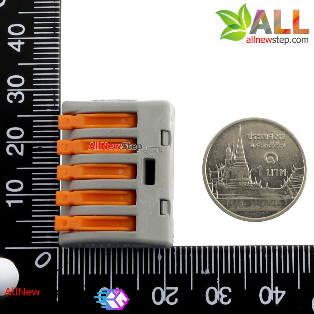 Wire connector quick terminal 0.75-4 square splitter PCT-215 Jack ต่อสายไฟแบบเร็ว 5 จุด