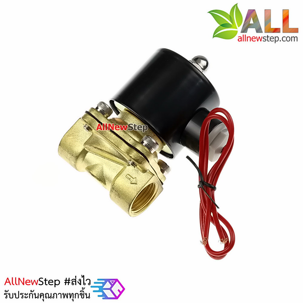 Solenoid Valve โซลินอยวาล์ว ทองเหลือง สองทาง รุ่น 2W-160-15 AC 220V ขนาด 4 หุน 220V