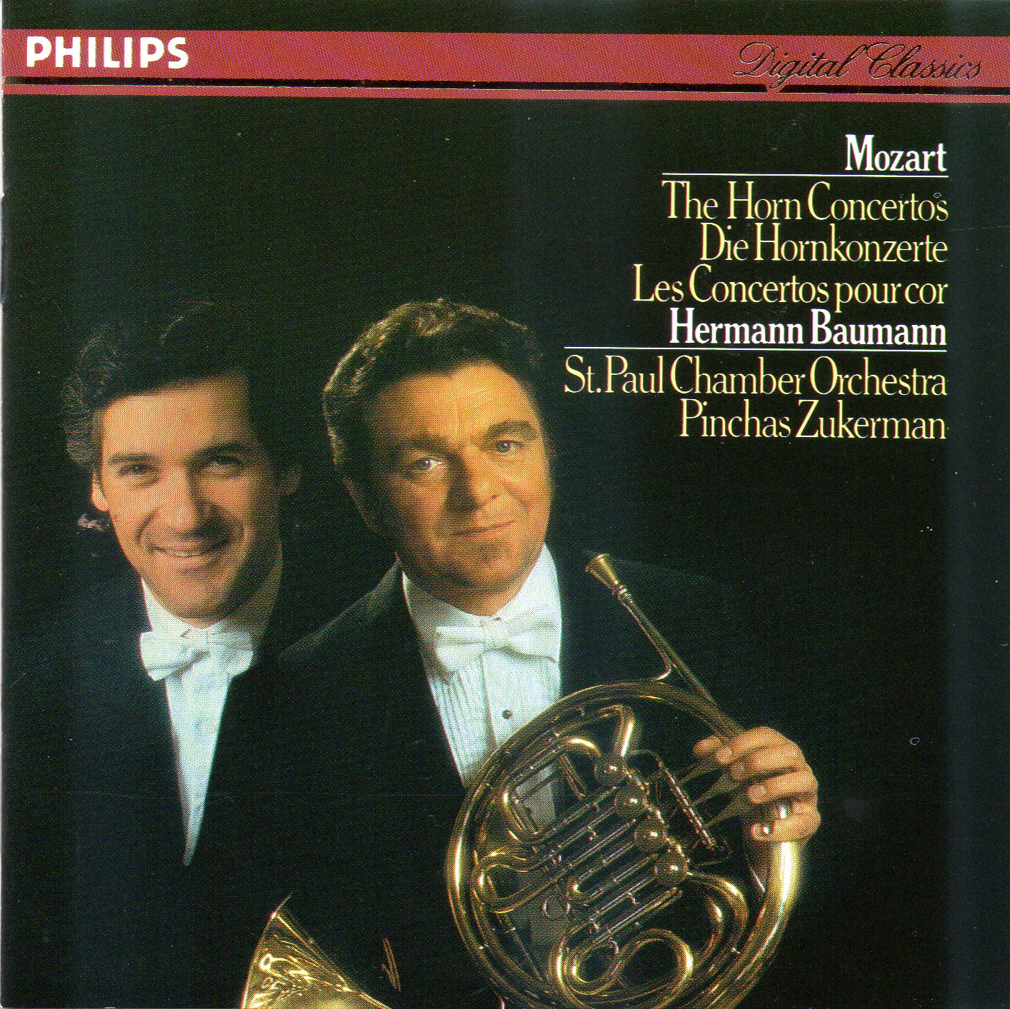 CD,Mozart - Hermann Baumann, St. Paul Chamber Orchestra, Pinchas Zukerman(Classics)(instrumental)(VA)(1984)(Germany)