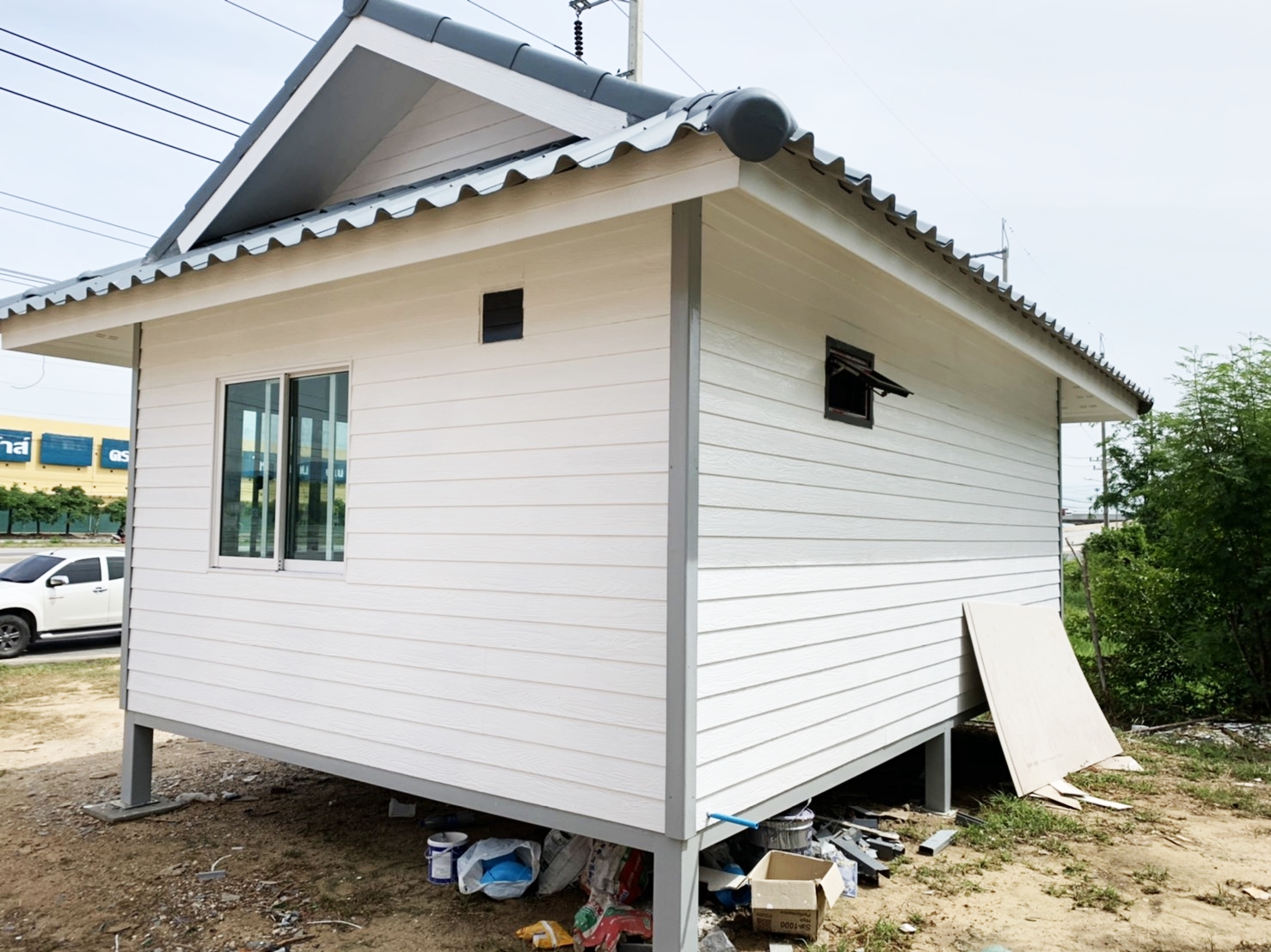 บ้านน็อคดาวน์ ขนาด 4*6 เมตร 1 ห้องนอน 1 ห้องโถง 1 ห้องน้ำ ราคา 320,000 บาท