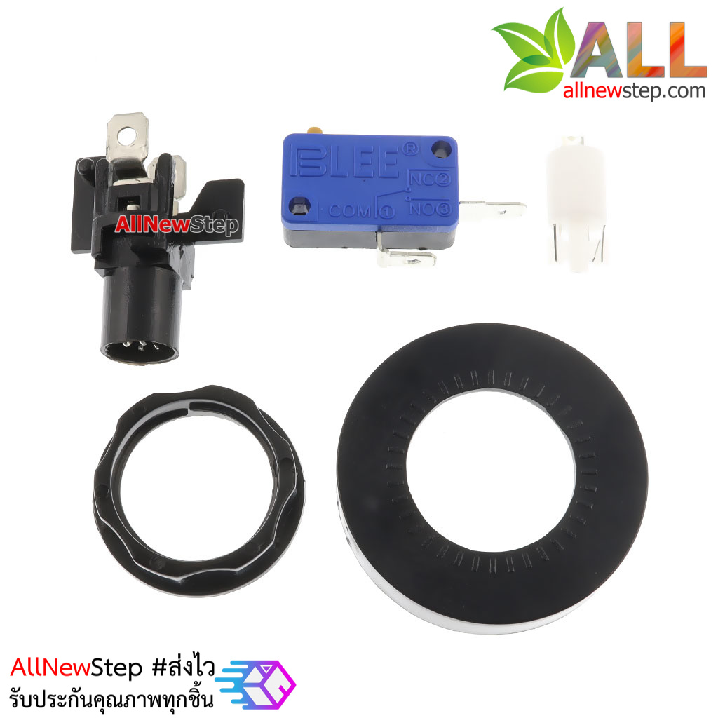 ปุ่มกดตู้เกม สวิตช์กดติดปล่อยดับขนาดใหญ่ 46mm พร้อมไฟ LED สีขาว