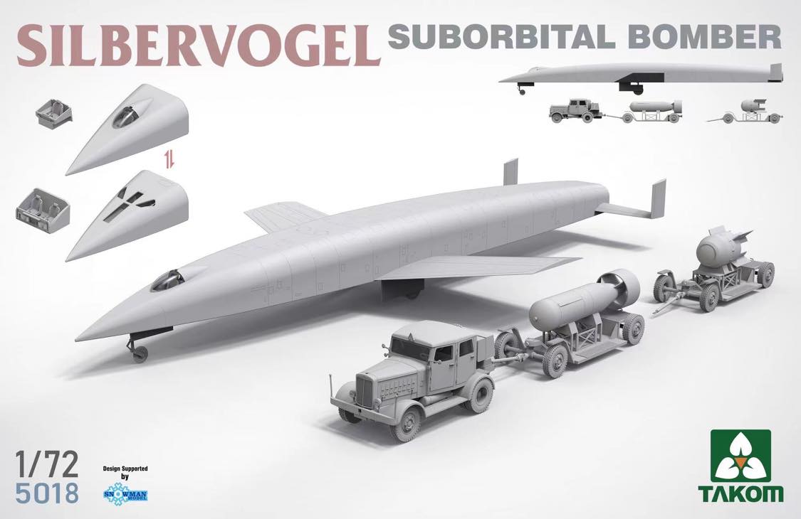 1/72 Sänger-Bredt Silbervogel Suborbital Bomber with Atomic Payload Suite