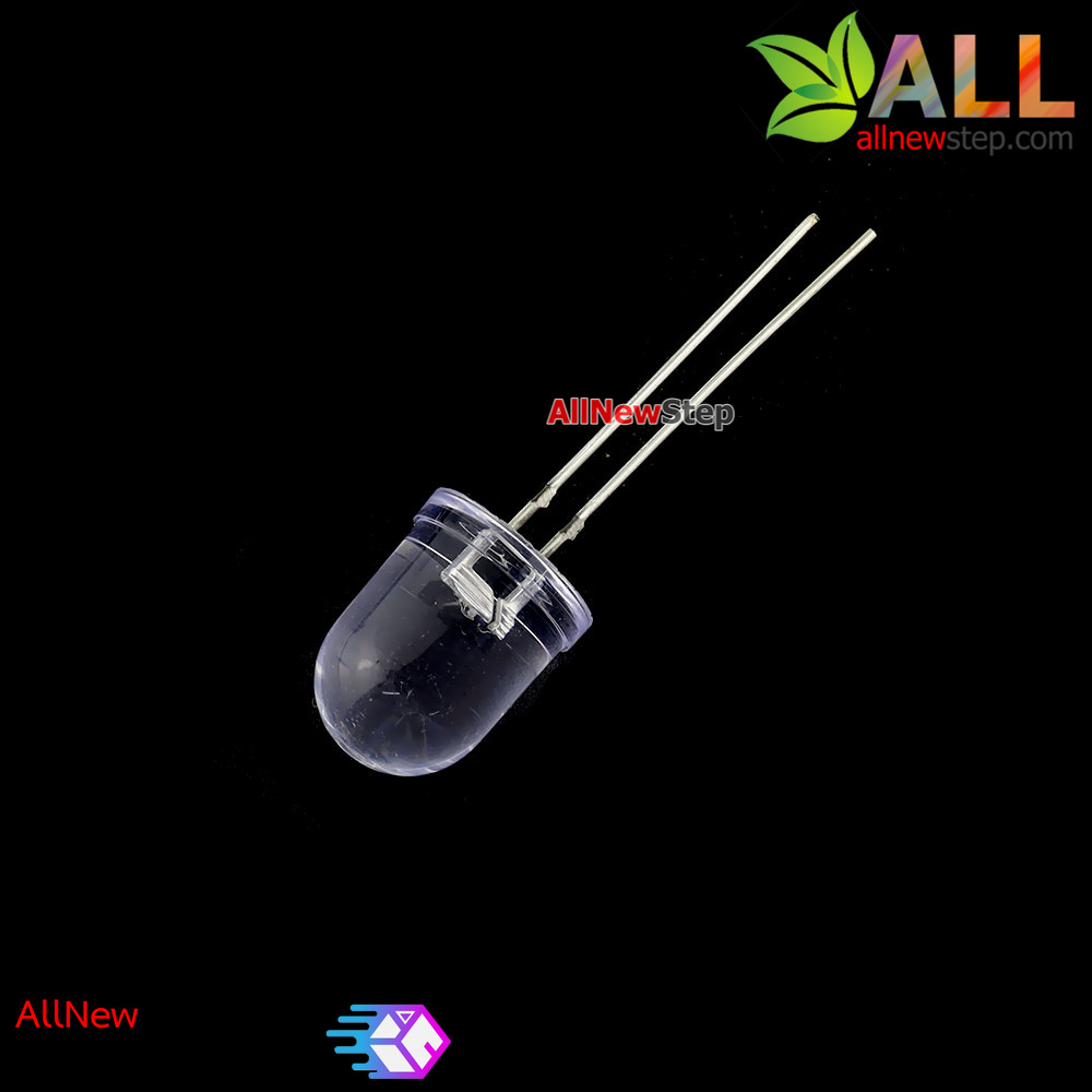 Rainbow LED 10 mm Water clear 7 Colors Flash จำนวน 5 ชิ้น