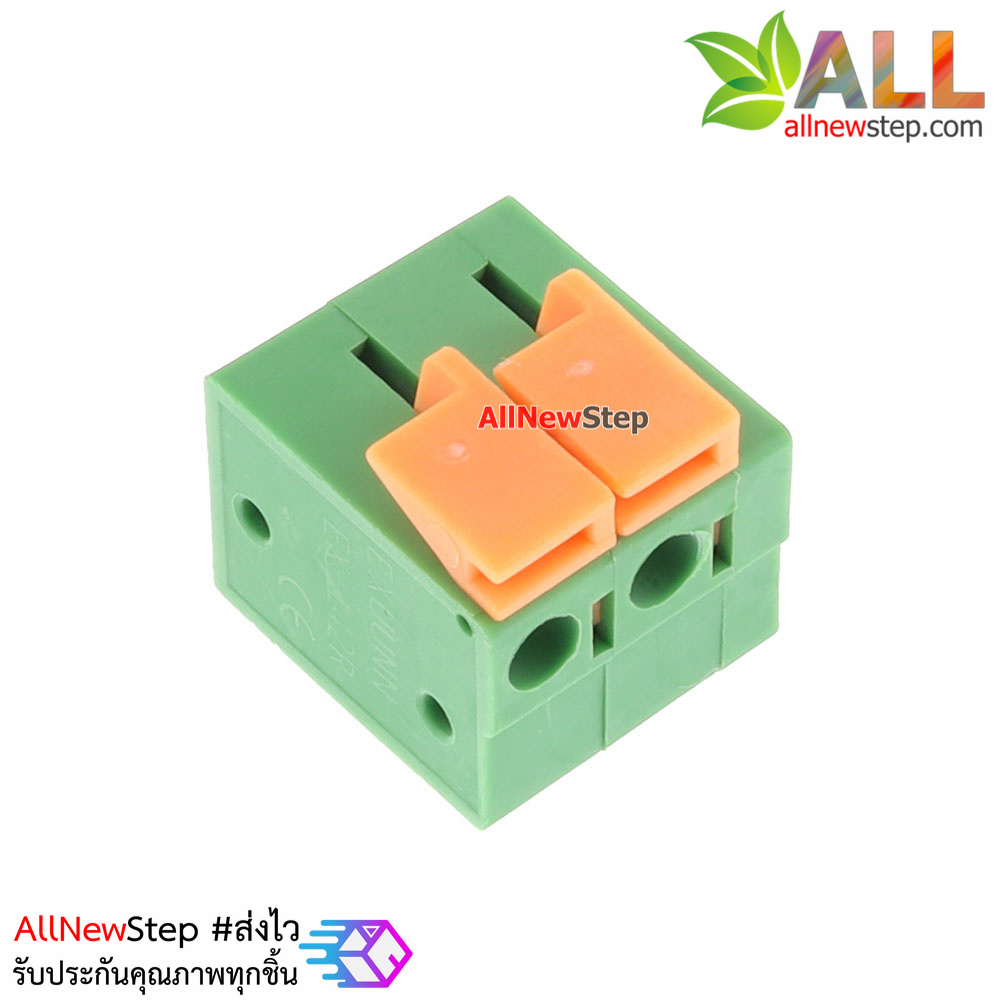 Terminal KF142V KF142R 5.08mm screw-free spring type PCB แบบ 2 ขาตรง