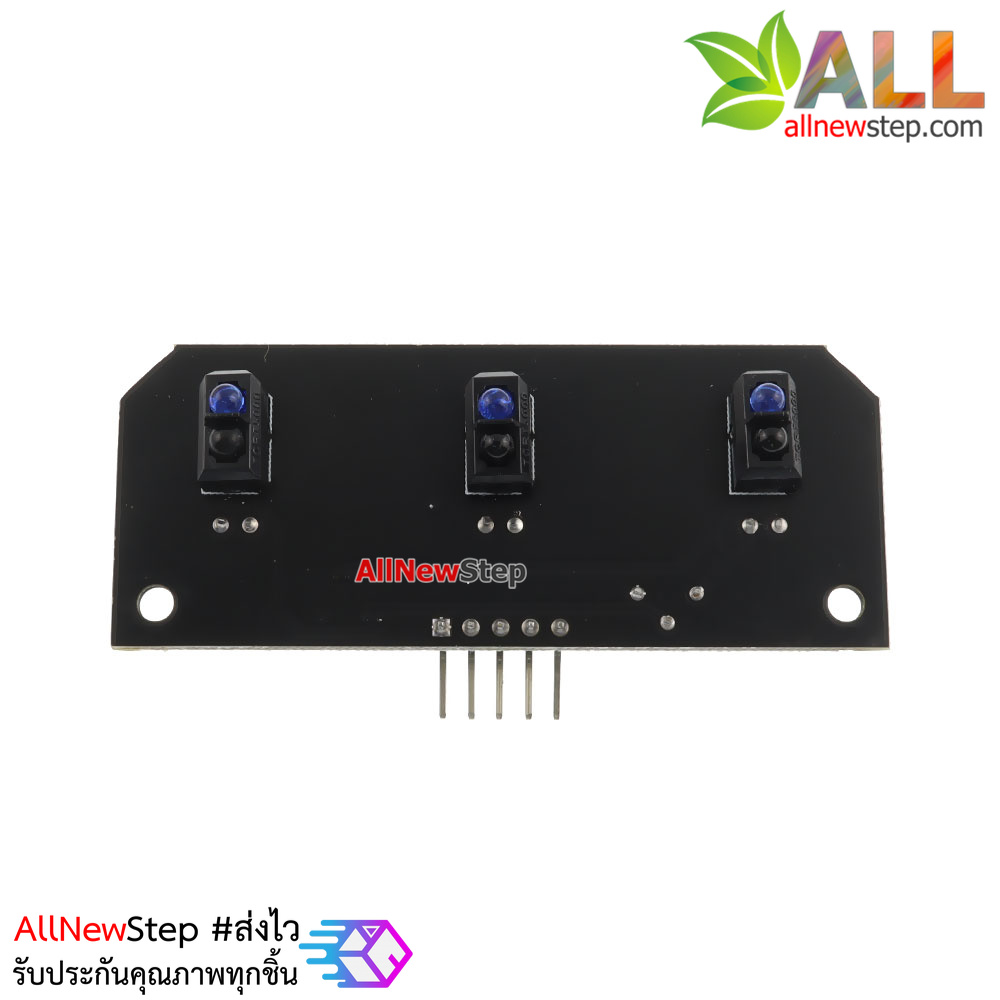 Infrared 3-Way Infrared Line Tracking Module TCRT5000 Sensor เซนเซอร์ตรวจจับเส้นขาวดำ 3 จุด