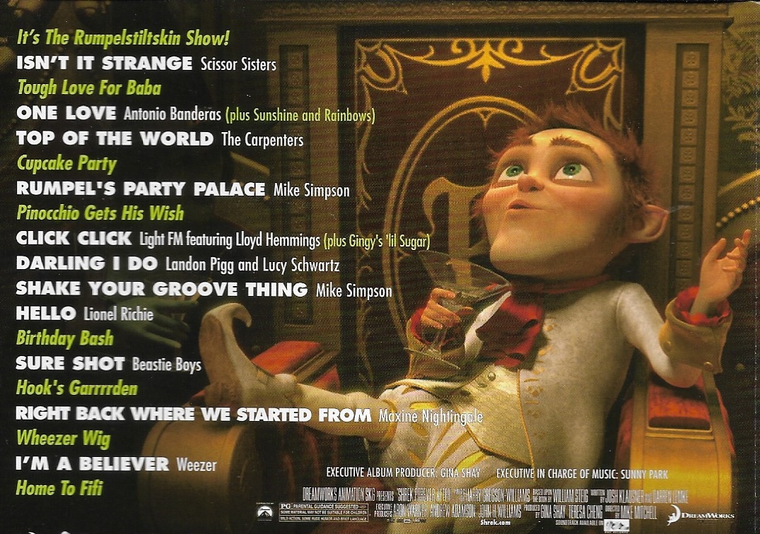CD,Shrek Forever After Music From the Motion Picture (Soundtrack)(OST.)(2010)(Thai)