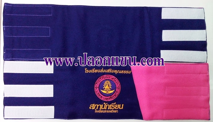 ตัวอย่างปลอกแขนสภานักเรียน