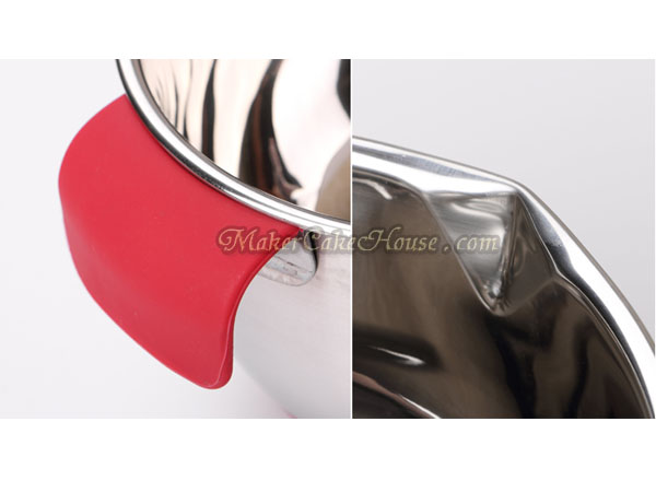 โถผสมสแตนเลสแบบมีมาตรวัด