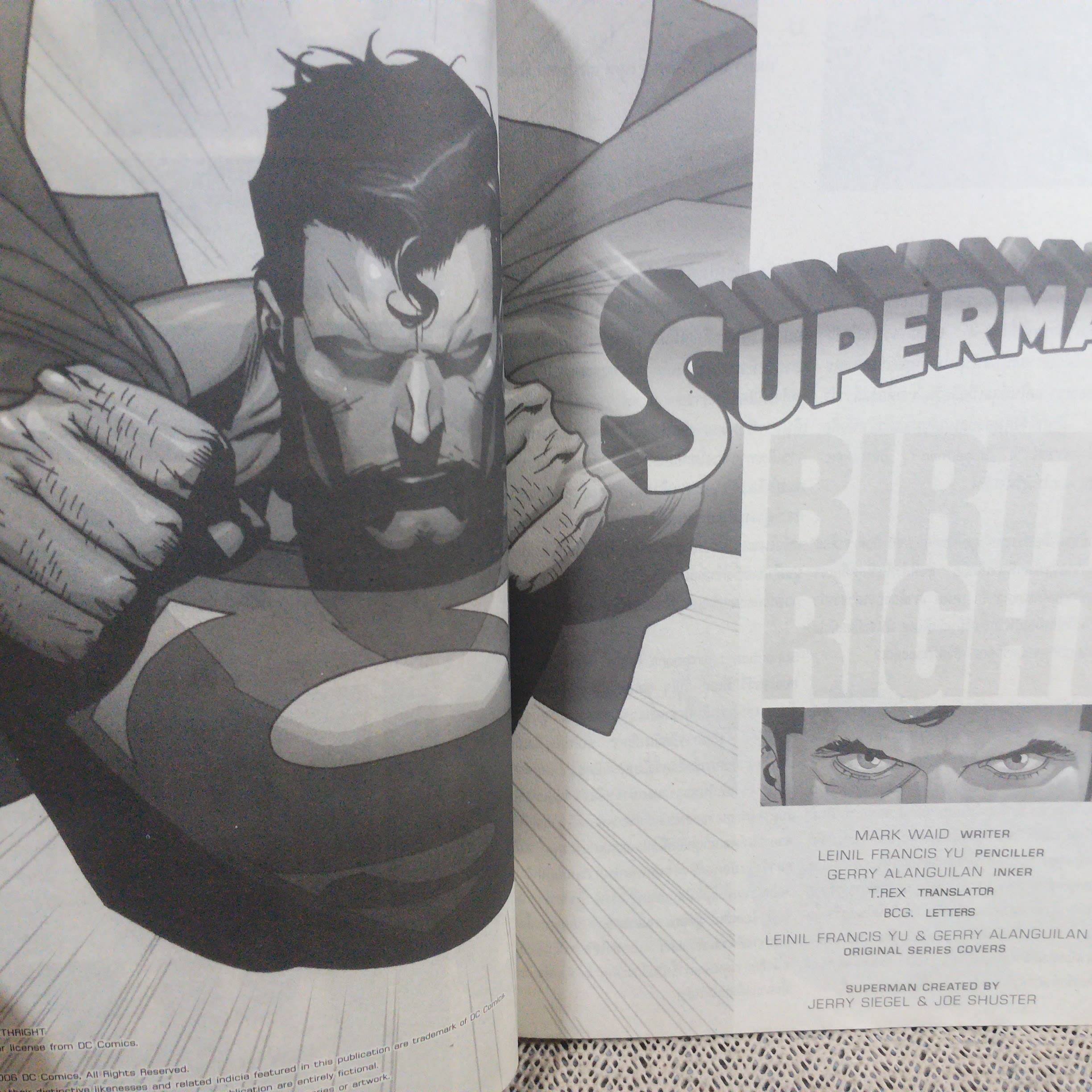 การ์ตูน SUPERMAN ตอน กำเนิดของบุรุษเหล็ก เล่มเดียวจบ / DC / สนพ.บงกช