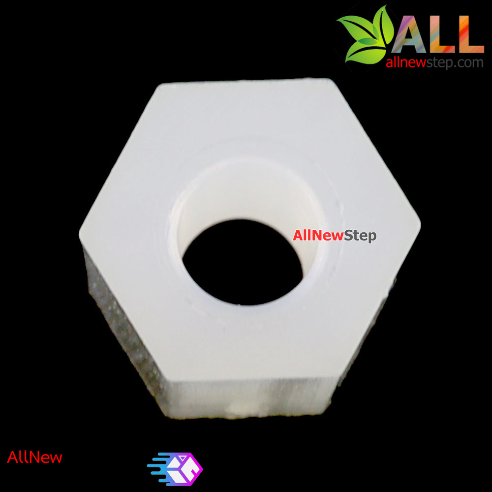 เสาน็อตไนลอน NUT Nylon M3 ขนาด 8mm สีขาว จำนวน 1 ชิ้น