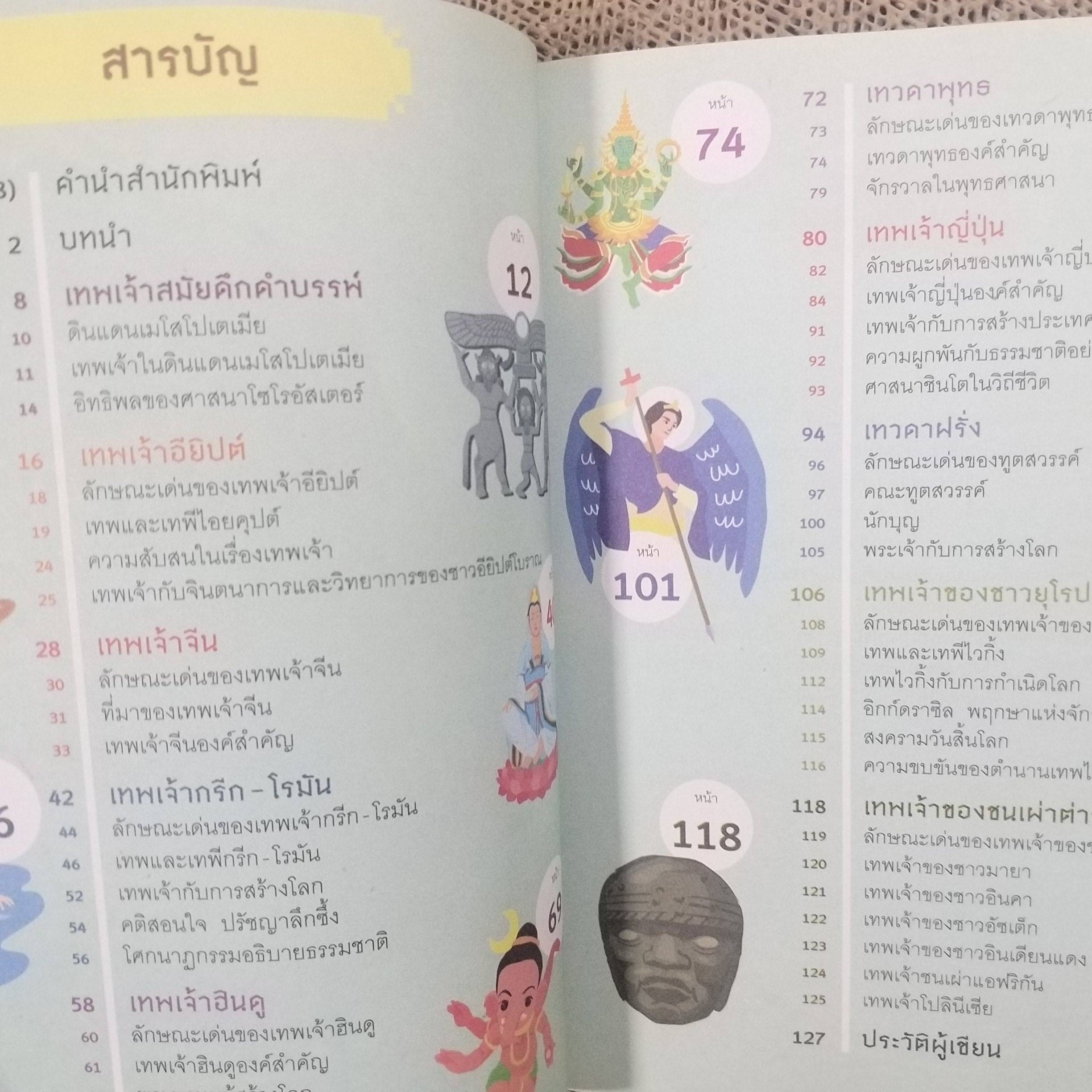 อัจฉริยะ 100 หน้า เทพเจ้า โดย สุกัญญา มกราวุธ / รู้มากกว่าที่เคยรู้ เข้าใจง่ายกว่าที่เคยคิด ฉลาดทันใจในพริบตา ย่อทุกอย่างที่คุณต้องรู้ เกี่ยวกับเทพเจ้าไว้ในเล่มเดียว