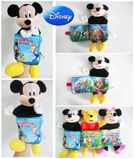 นิทานผ้า+หุ่นมือ 2 in 1 หมีพูห์ / มินนี้เม้าส์ /มิกกี้เม้าส์