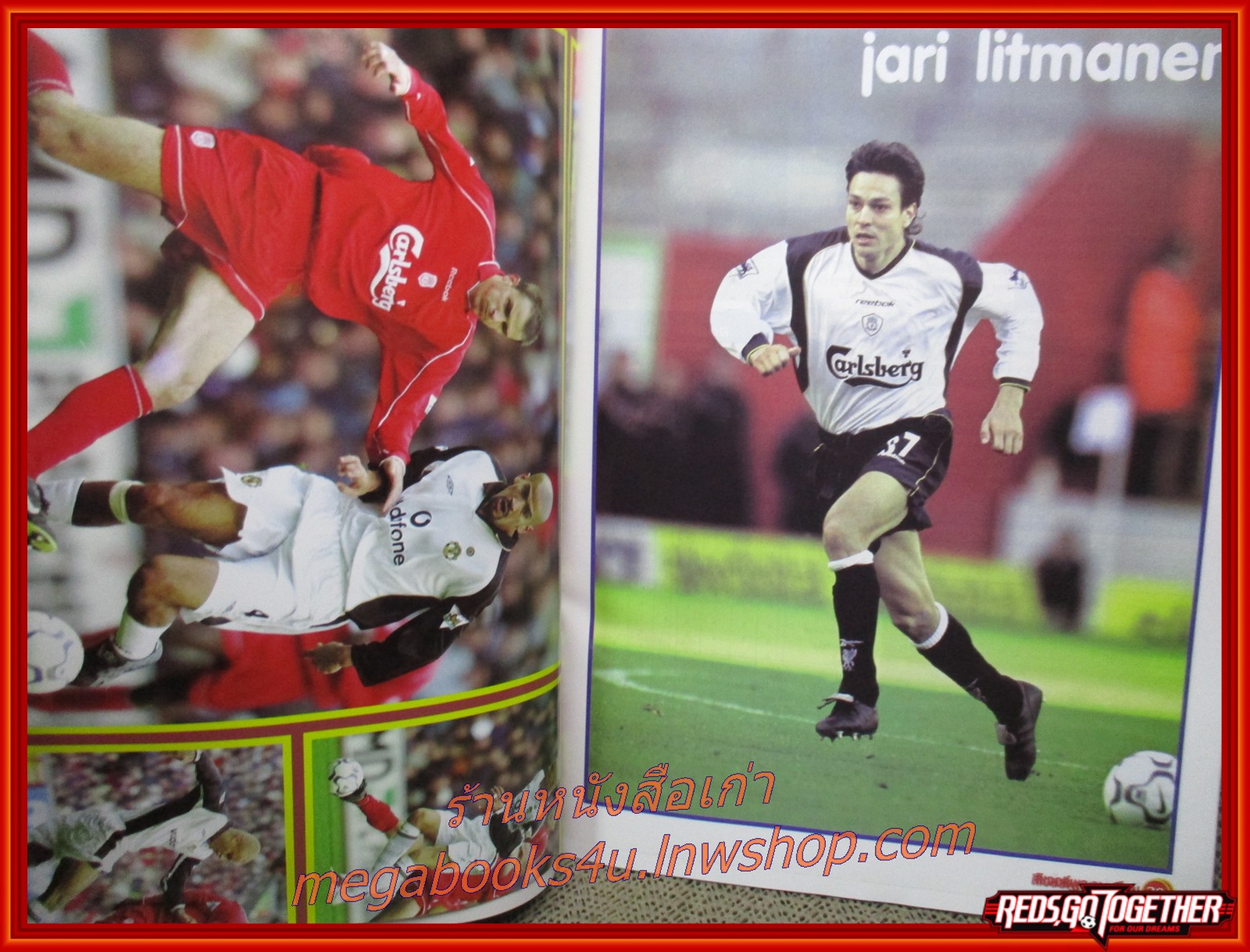 นิตยสารลิเวอร์พูลรายเดือน ฉบับที่76 ปี2544 มีโปสเตอร์ขนาดใหญ่