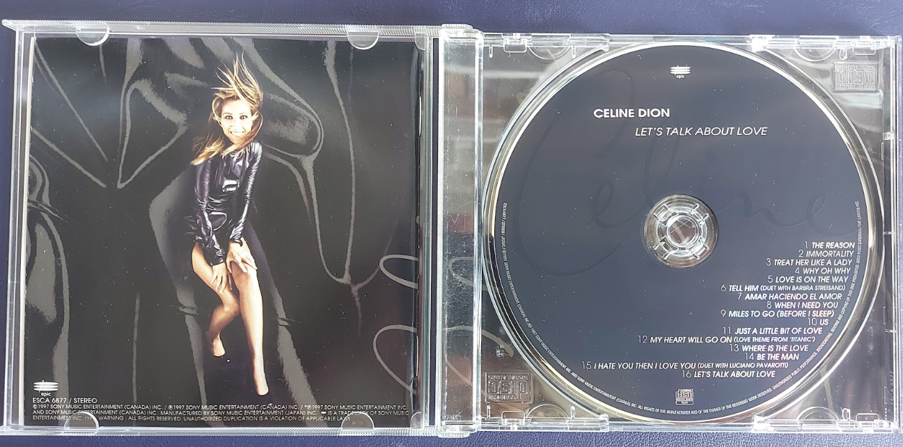 Used CD,Celine Dion - Let's talk about love(CD มีรอยเล็กน้อย)(B)(1997)(Japan)