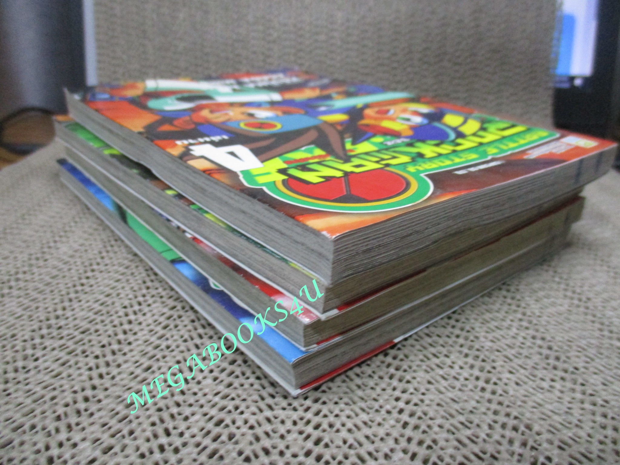 การ์ตูนบ้าน Rockman EXE ร็อคแมน ภาคพิเศษ Battle Story ครบชุด4เล่มจบ สนพ.บงกช ตำหนิ เล่ม4 มีรอยบุบตามรูป