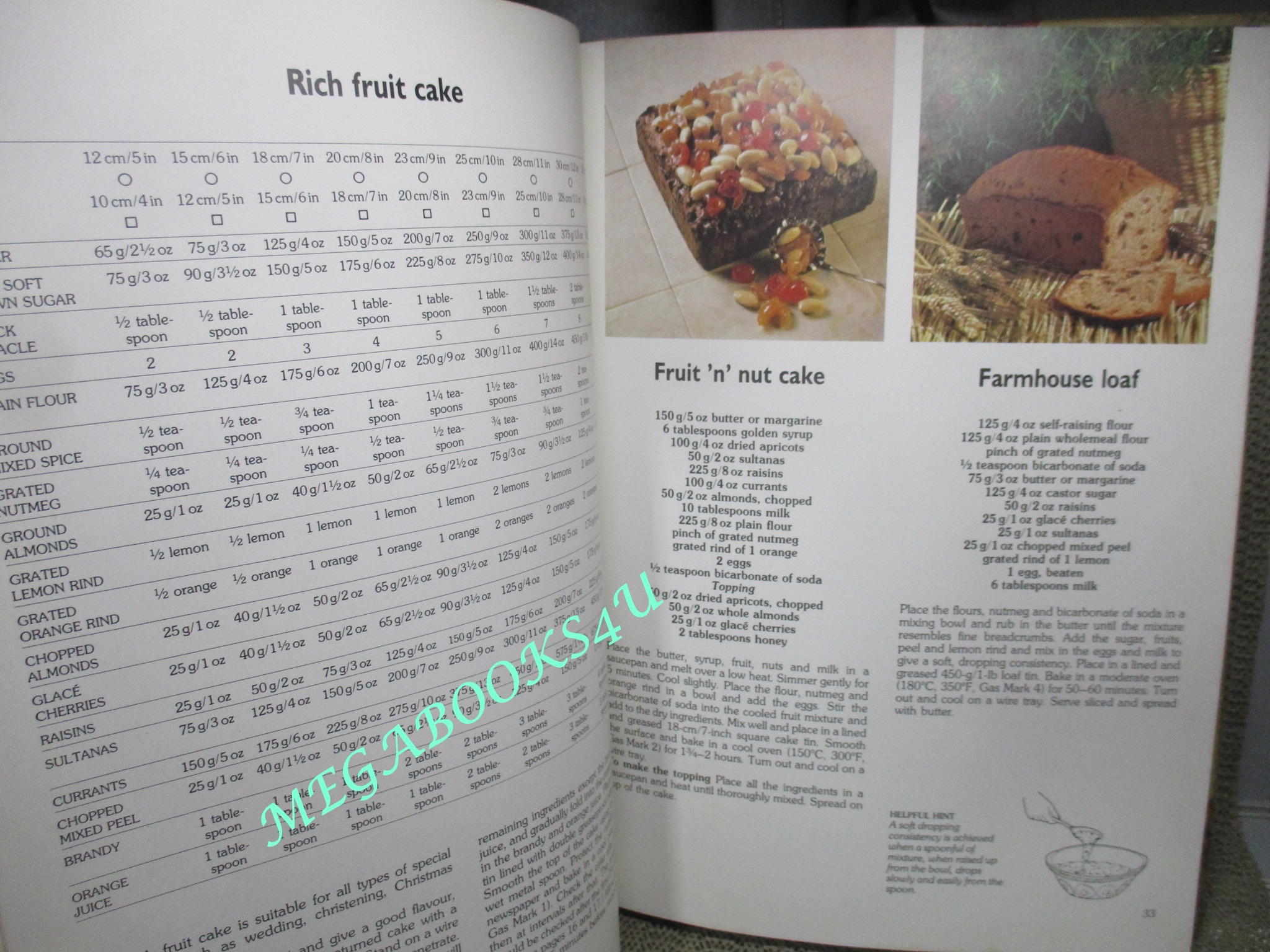 หนังสือ ตำราตกแต่งและทำขนมเค้ก(ปกแข็ง) (ภาษาอังกฤษ) Hamlyn All Colour Book of Cakes and Cake Decorating - Jill Spencer - 1981 Edition