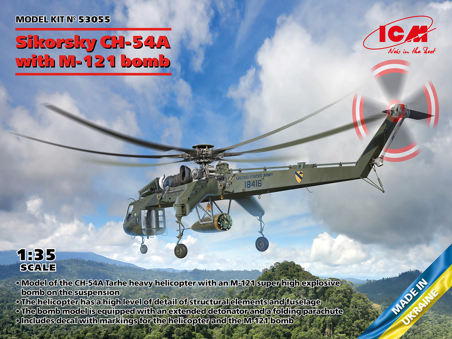 1/35 SIKORSKY CH-54A TARHE WITH M-121 BOMB