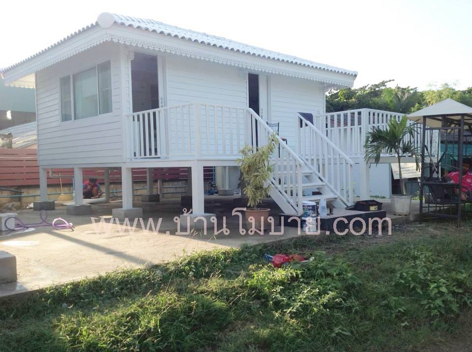 บ้านน็อคดาวน์ ขนาด 4*6 เมตร พร้อมระเบียง 2*6 เมตร (1 ห้องนอน 1 ห้องน้ำ 1 ห้องนั่งเล่น)