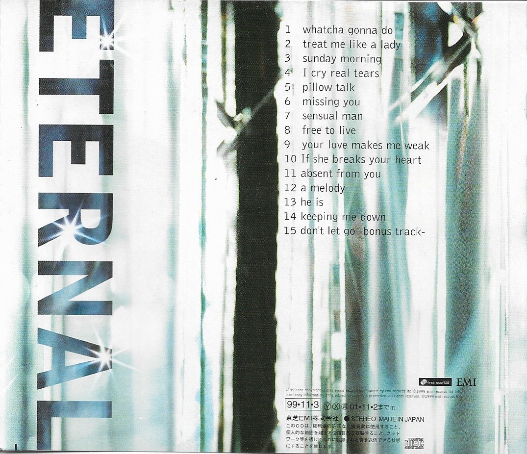 Used CD,Eternal - Eternal (C)(1999)(Japan)