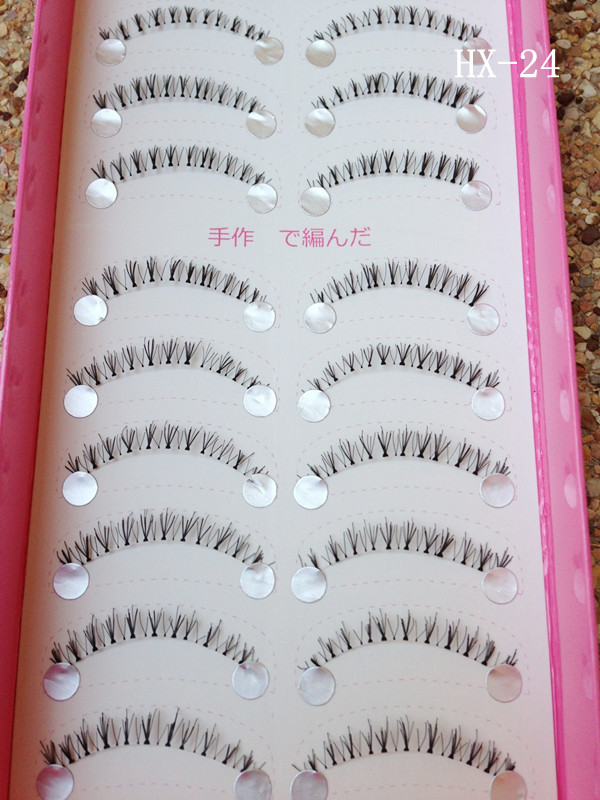 HX-24# ขนตาล่างเอ็นใส (ราคาส่ง) ขั้นต่ำ 15 เเพ็ค คละเเบบได้