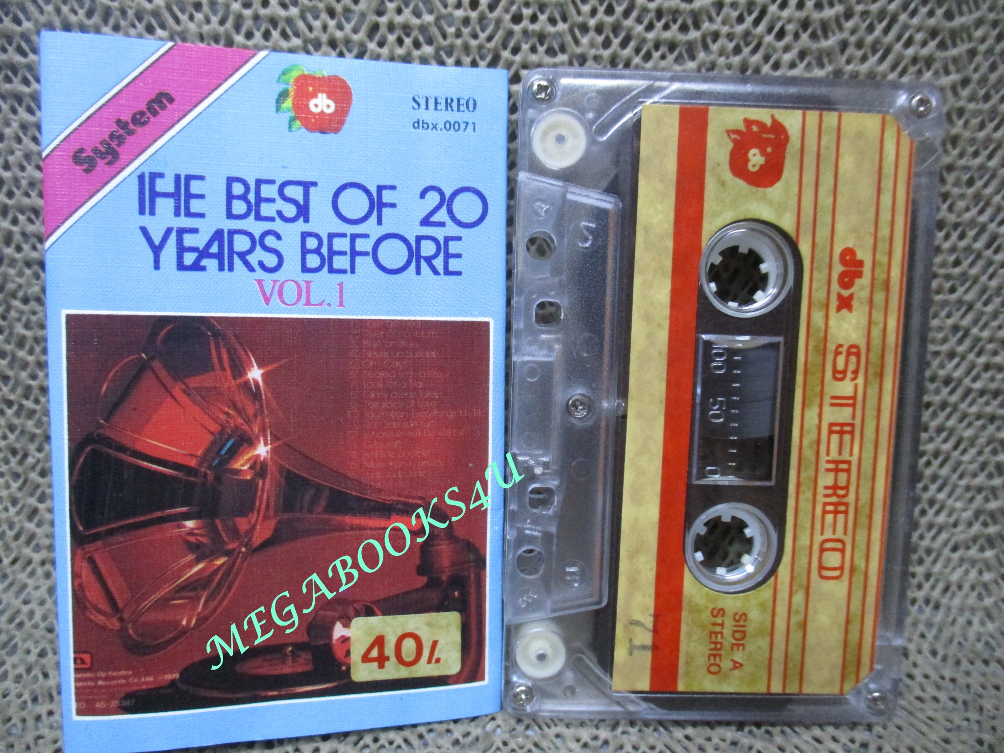 เทปเพลงสากล THE BEST OF 20 YEARS BEFORE VOL.01