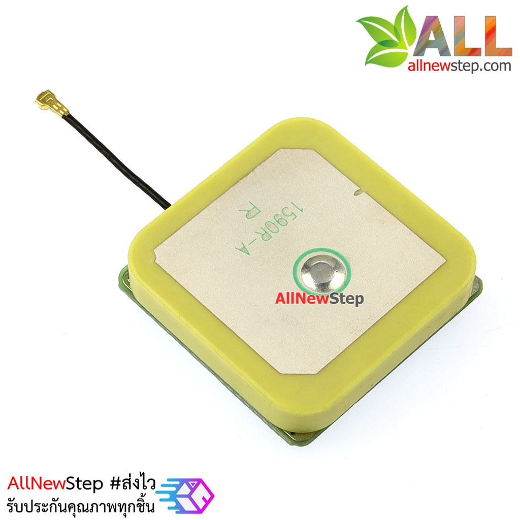 สายอากาศ GPS ขั้วต่อแบบ IPEX GPS built-in antenna 25x25x5mm IPEX active anten