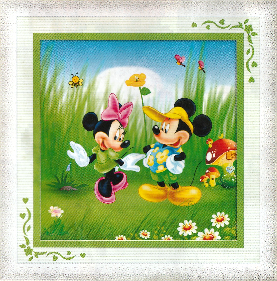 ชุดปักจีน Mickey & Minnie