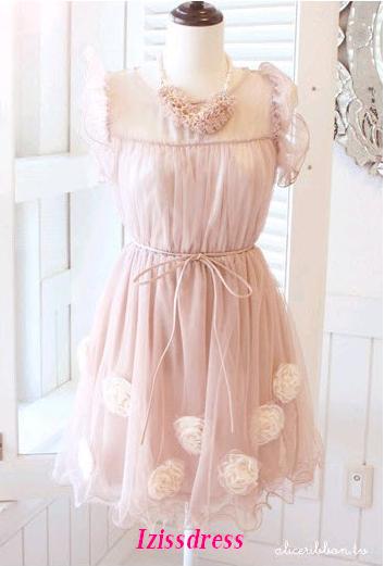 **หมดค่ะ**เดรสผ้าตาข่าย Chuvivi สีตามภาพ