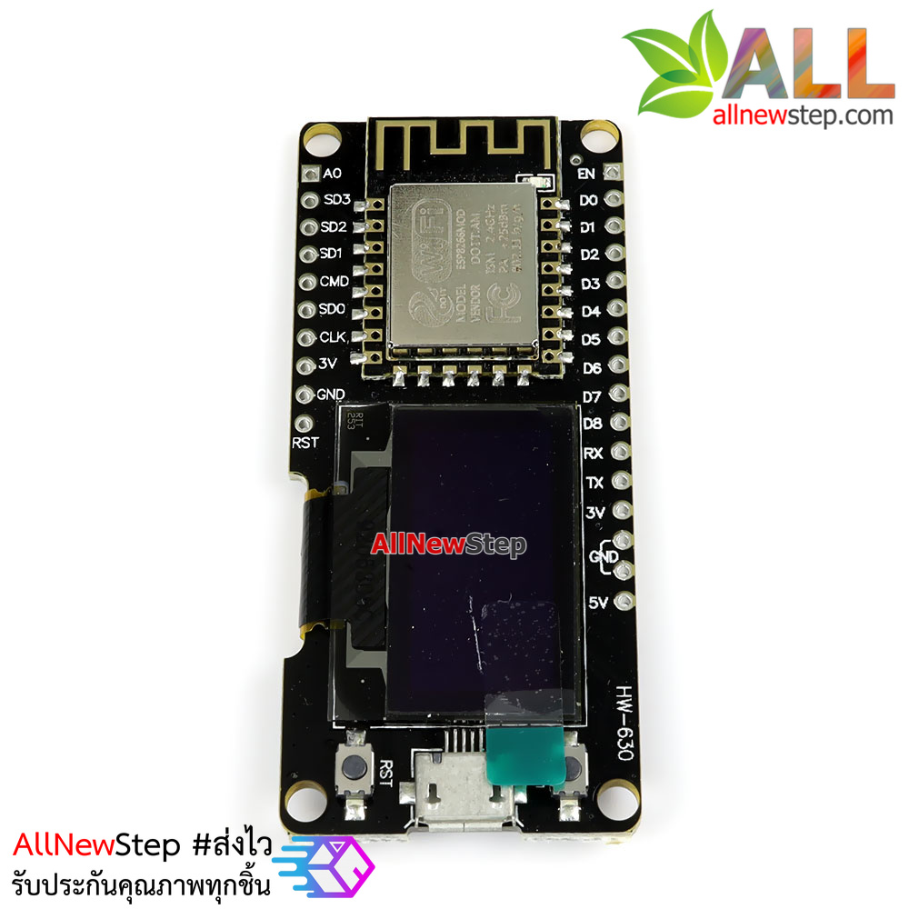 NodeMCU WeMos ESP8266-12E/12F built-in 0.96 นิ้ว OLED บอร์ด NodeMCU ...