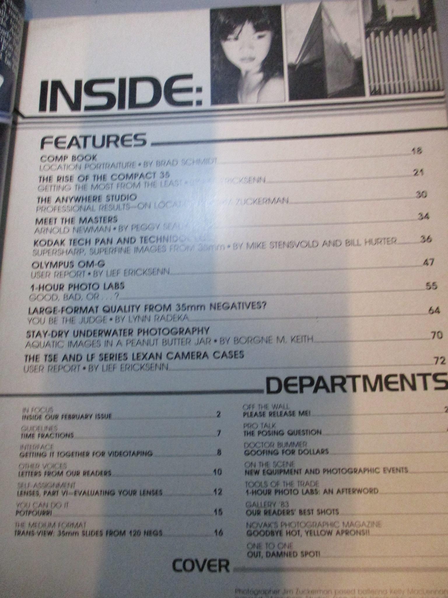 นิตยสารกล้องและการถ่ายภาพ PHOTOGRAPHIC ฉบับเดือน FEB 1983