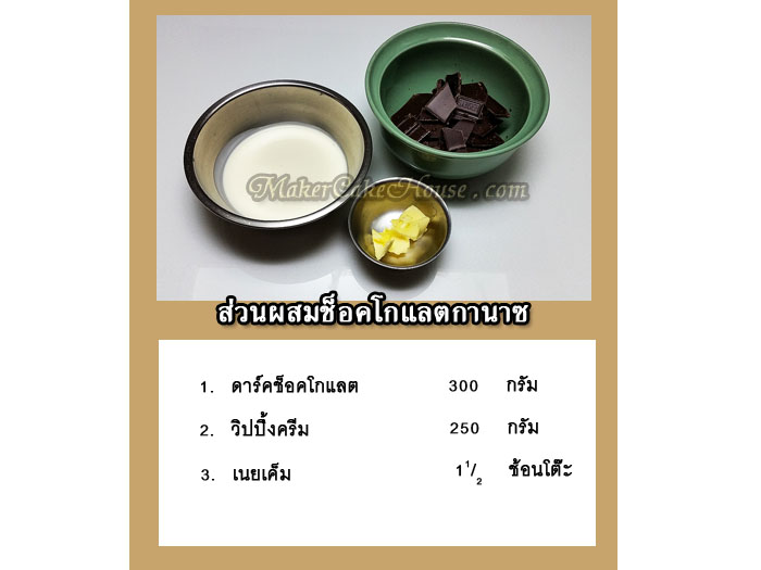 สูตรและวิธีทำช็อคโกแลตกานาซ 1
