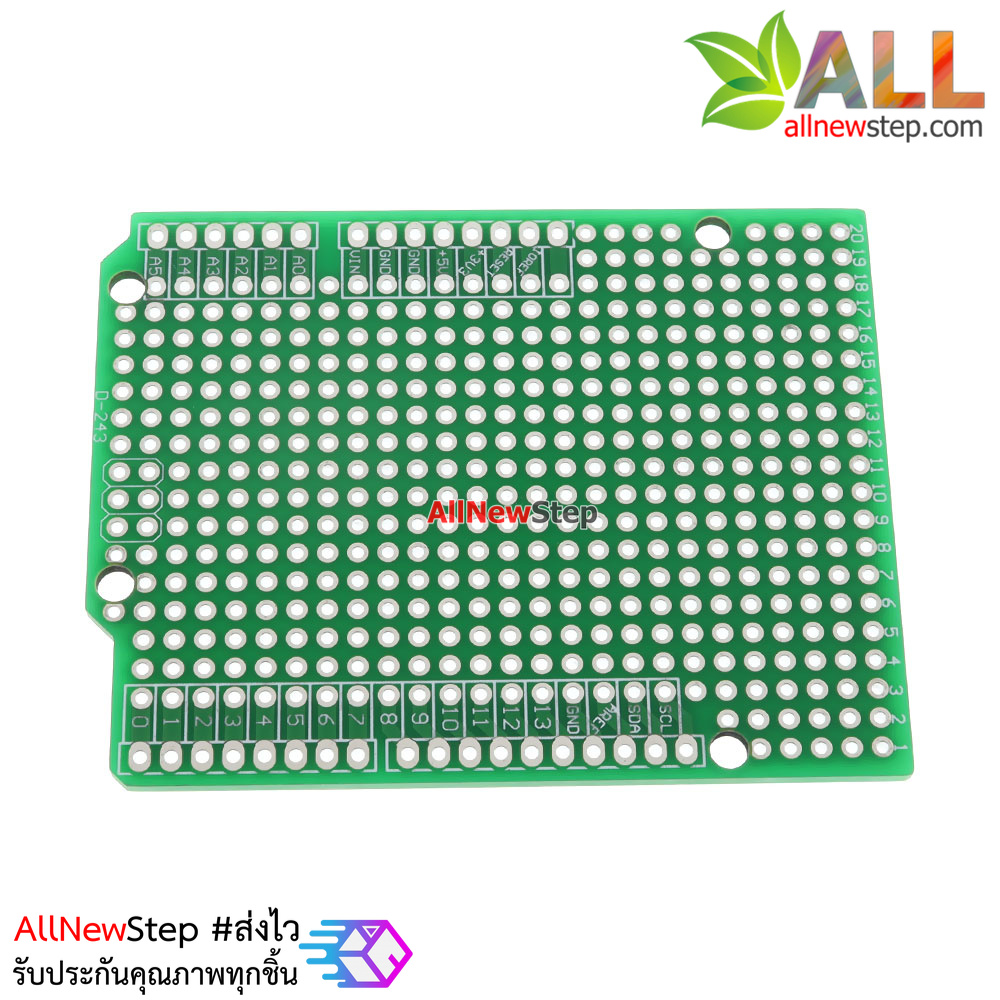 บอร์ด Shield อเนกประสงค์พร้อมขาแบบก้างปลา Uno R3 Shield Prototype PCB with Female Pin Header Socket uno pcb for Arduino