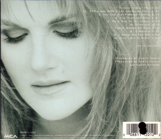 CD,Trisha Yearwood - Thinkin About You(ปกหลังเจาะรู)