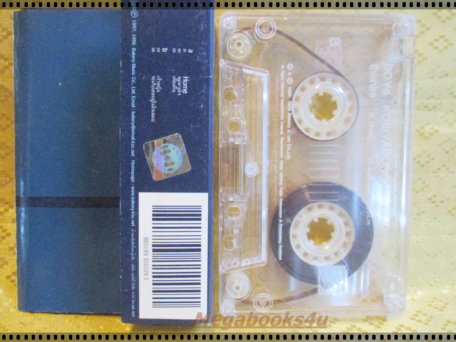 เทปเพลงไทยสากล บอย โกสิทพงษ์ BOYD KOSIYABONG อัลบั้ม THANKS