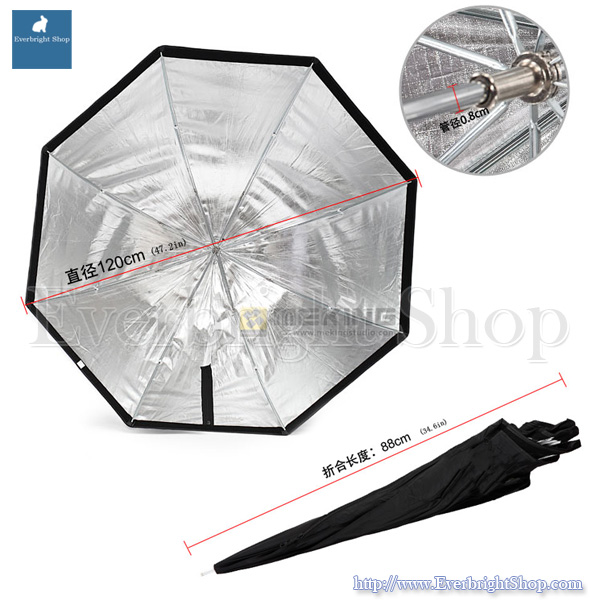 120 cm. Octagonal Umbrella Softbox