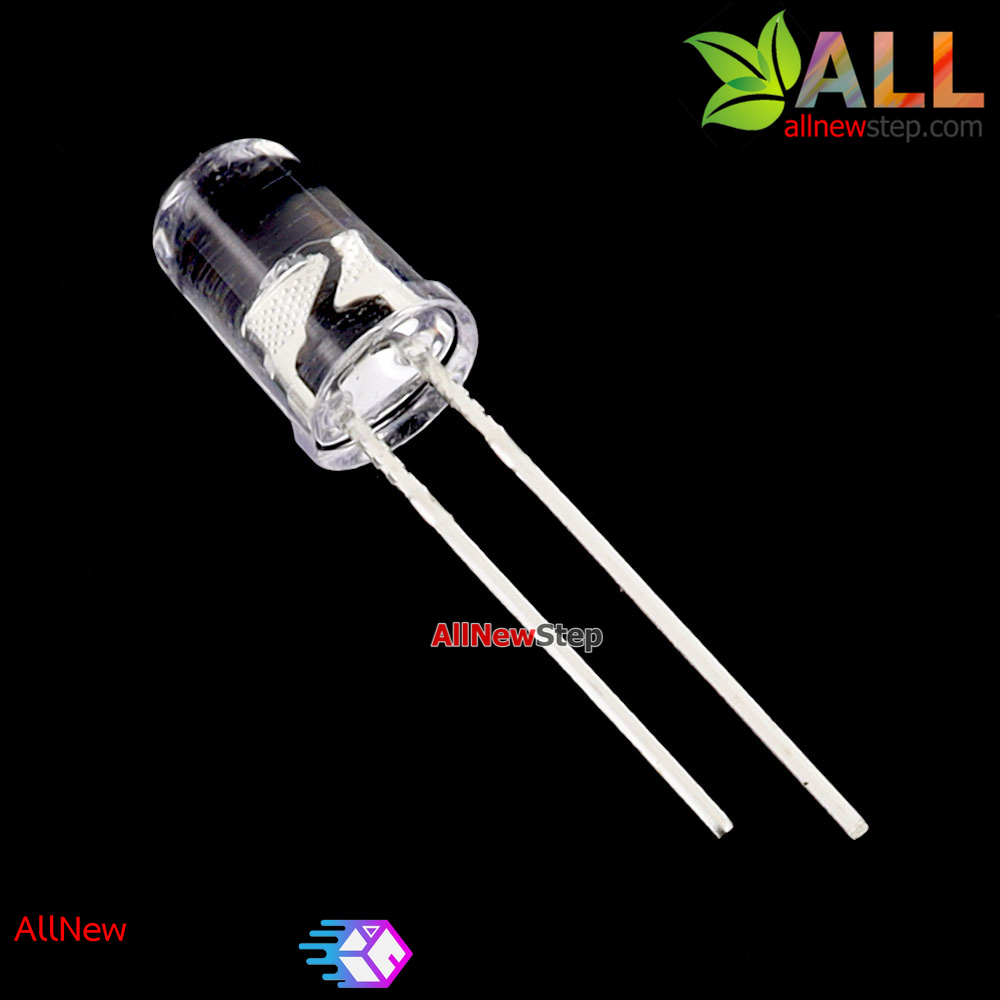 LED สีรุ้ง หลอดไฟ 3 สี 5mm เปลี่ยนสีอัตโนมัติ colorful f5 5mm led light tube color changing จำนวน 5 ชิ้น