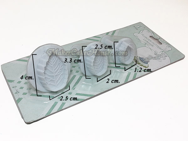 พิมพ์กดลายฟองดอง / พิมพ์กดคุกกี้ รูปใบไม้